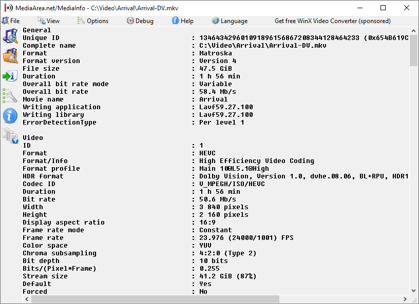 Injected MediaInfo